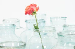 Vieux pots en verre soufflé français