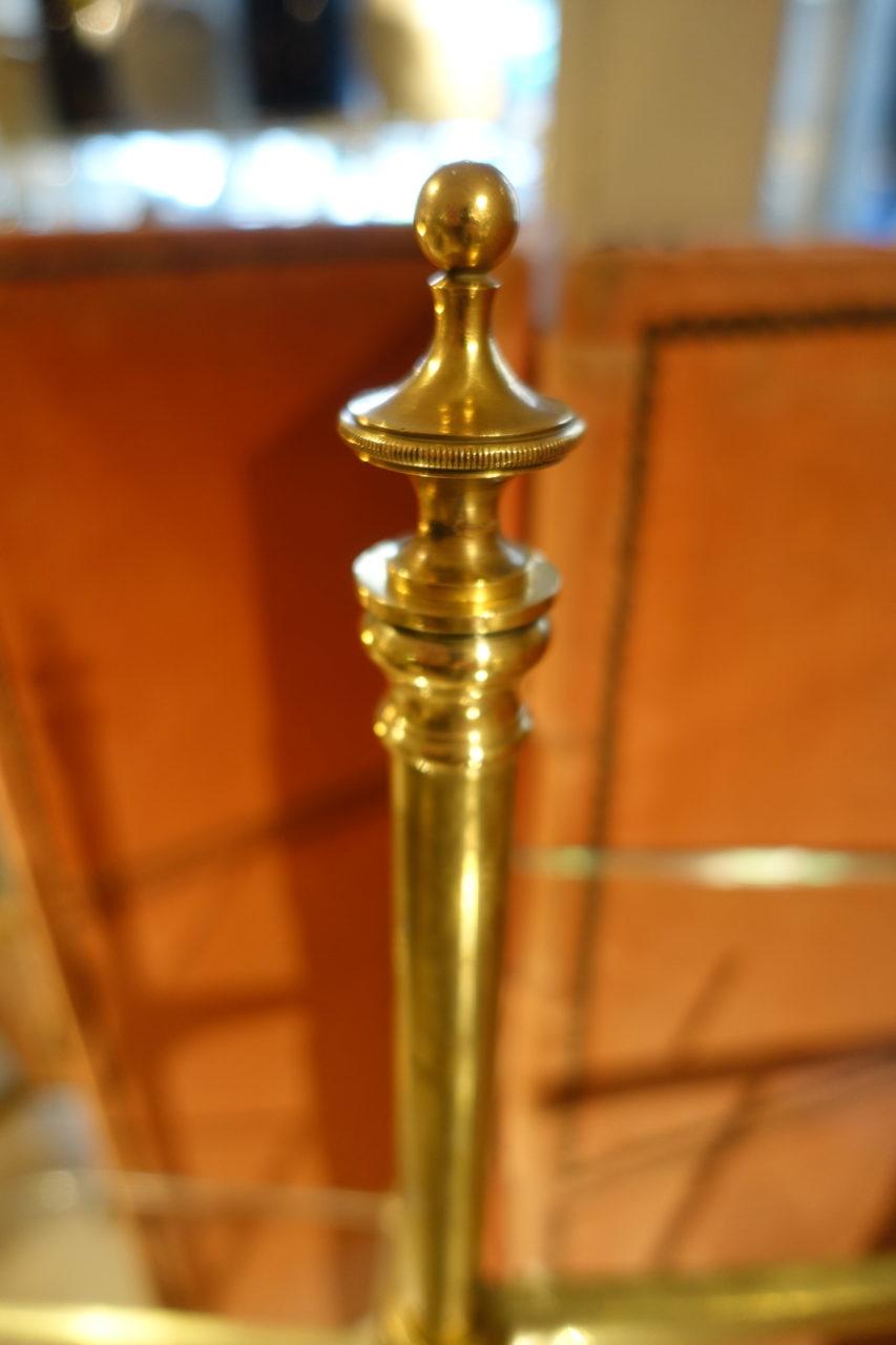antique brass display stand