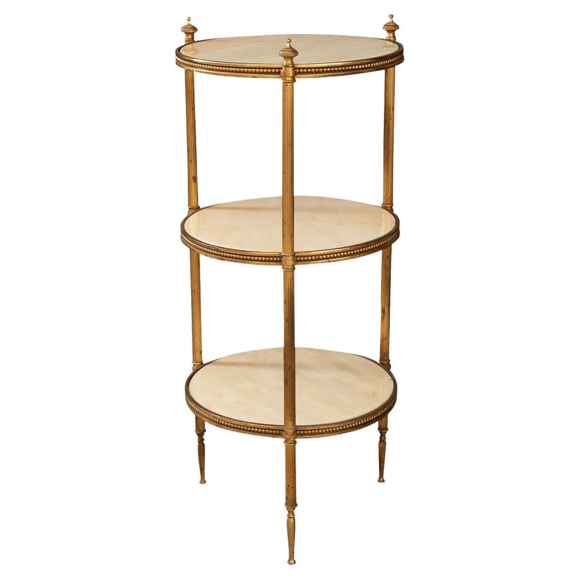 Iberian Vintage Marble and Iron Cocktail Table at 1stDibs
