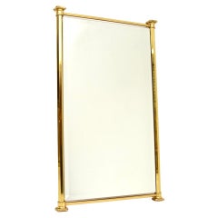 French Vintage Brass Mirror