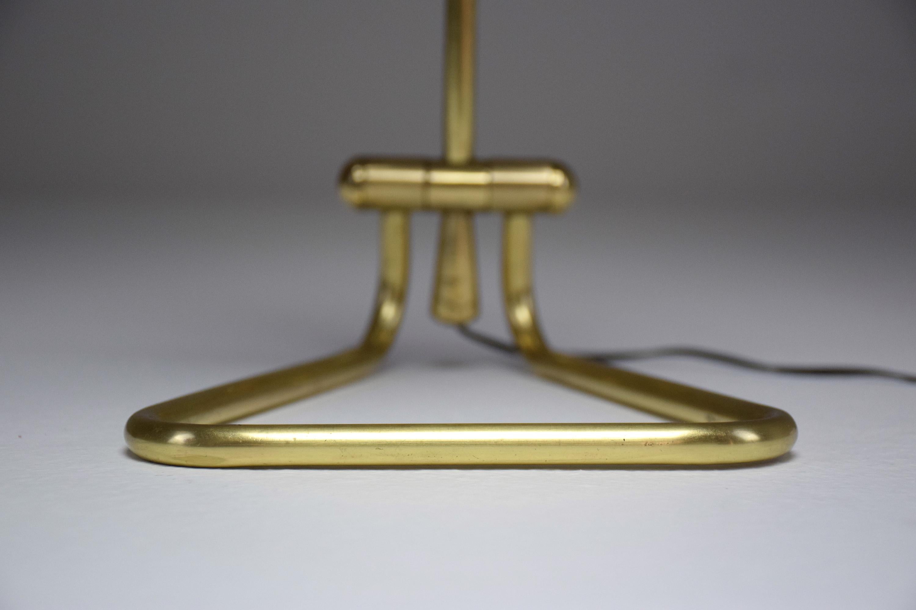 French Mid-Century Brass Table Lamp by Robert Mathieu, 1950s 8