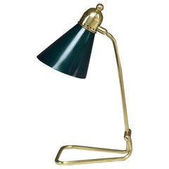French Mid-Century Brass Table Lamp by Robert Mathieu, 1950s