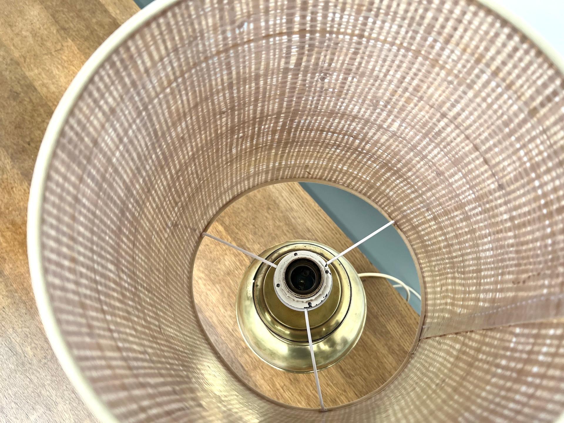 French vintage brass table lamp For Sale 1