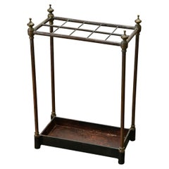 French Vintage Brass Umbrella Stand