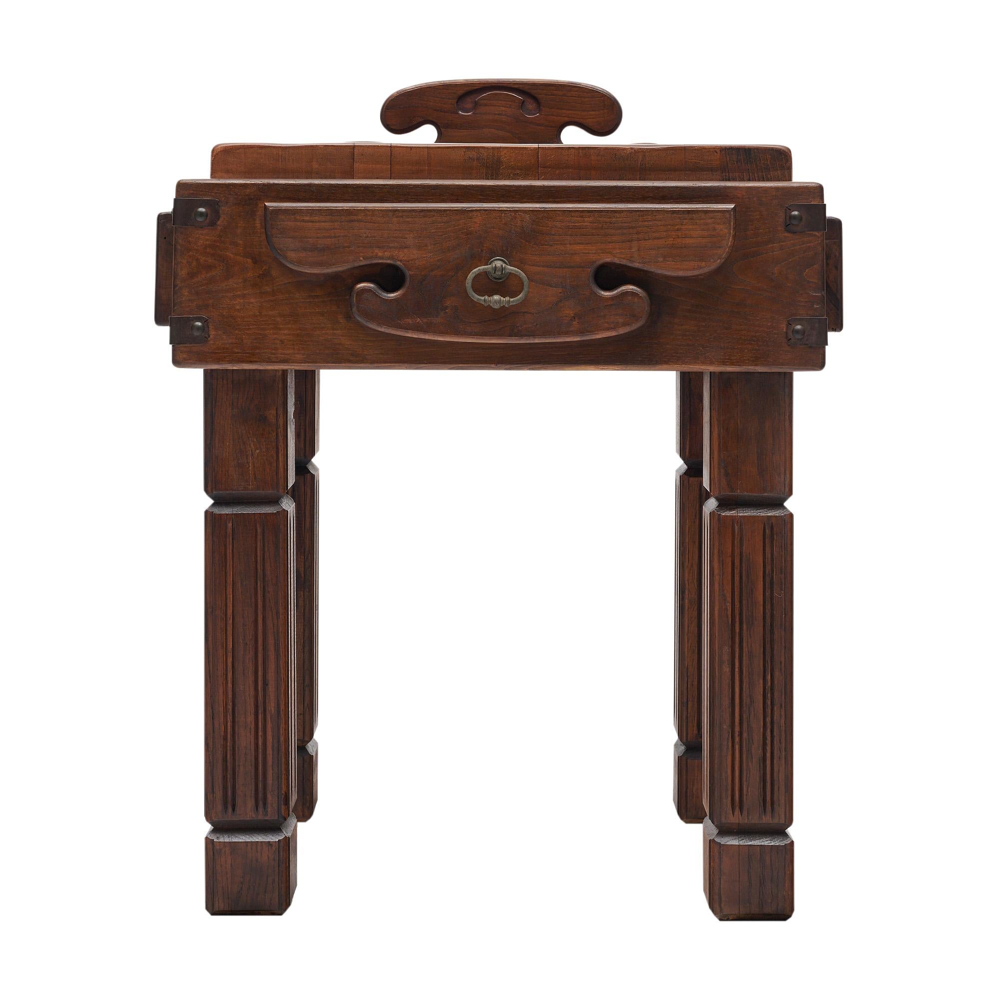 Bloque de Carnicero Vintage Francés mediados del siglo XX en venta