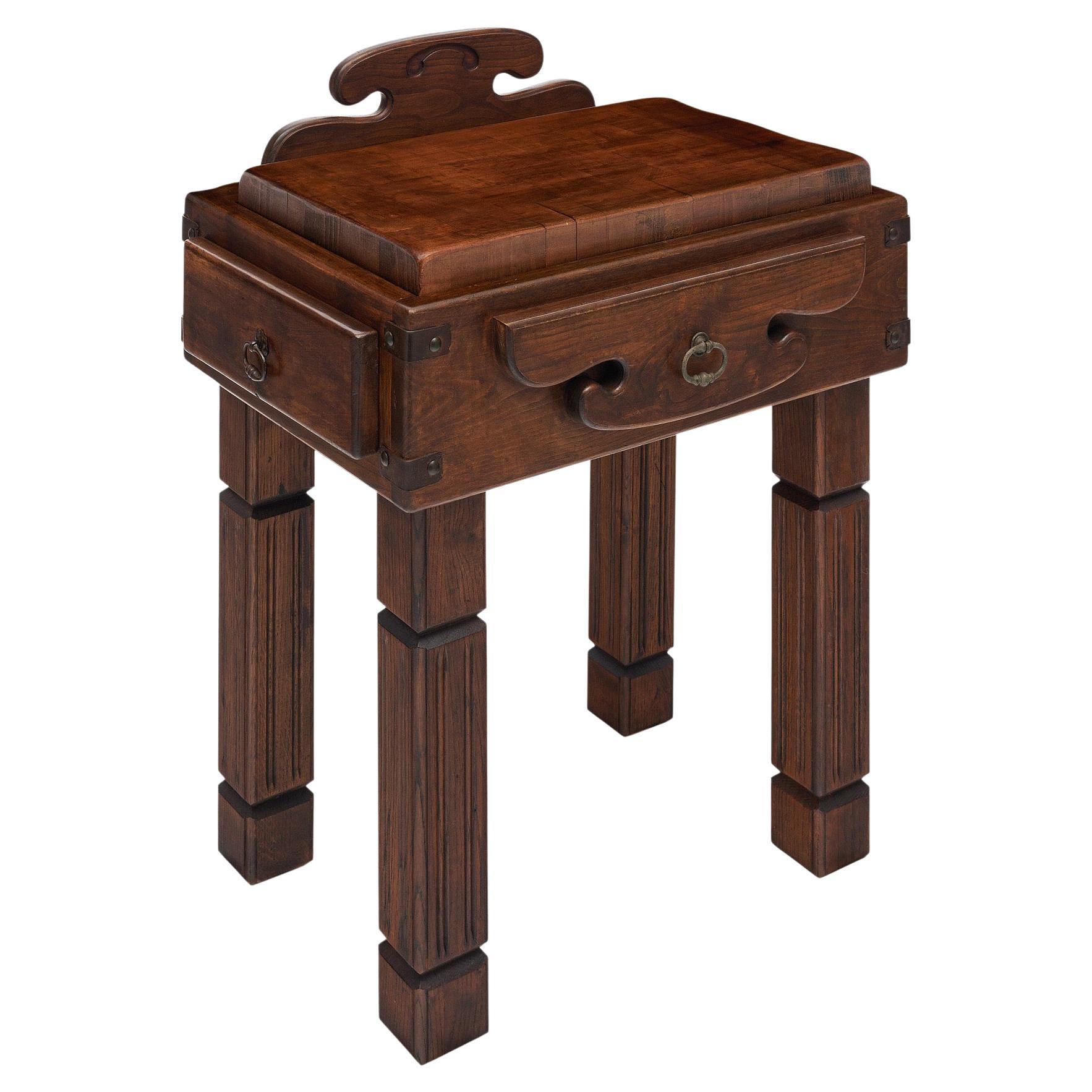 Bloque de Carnicero Vintage Francés