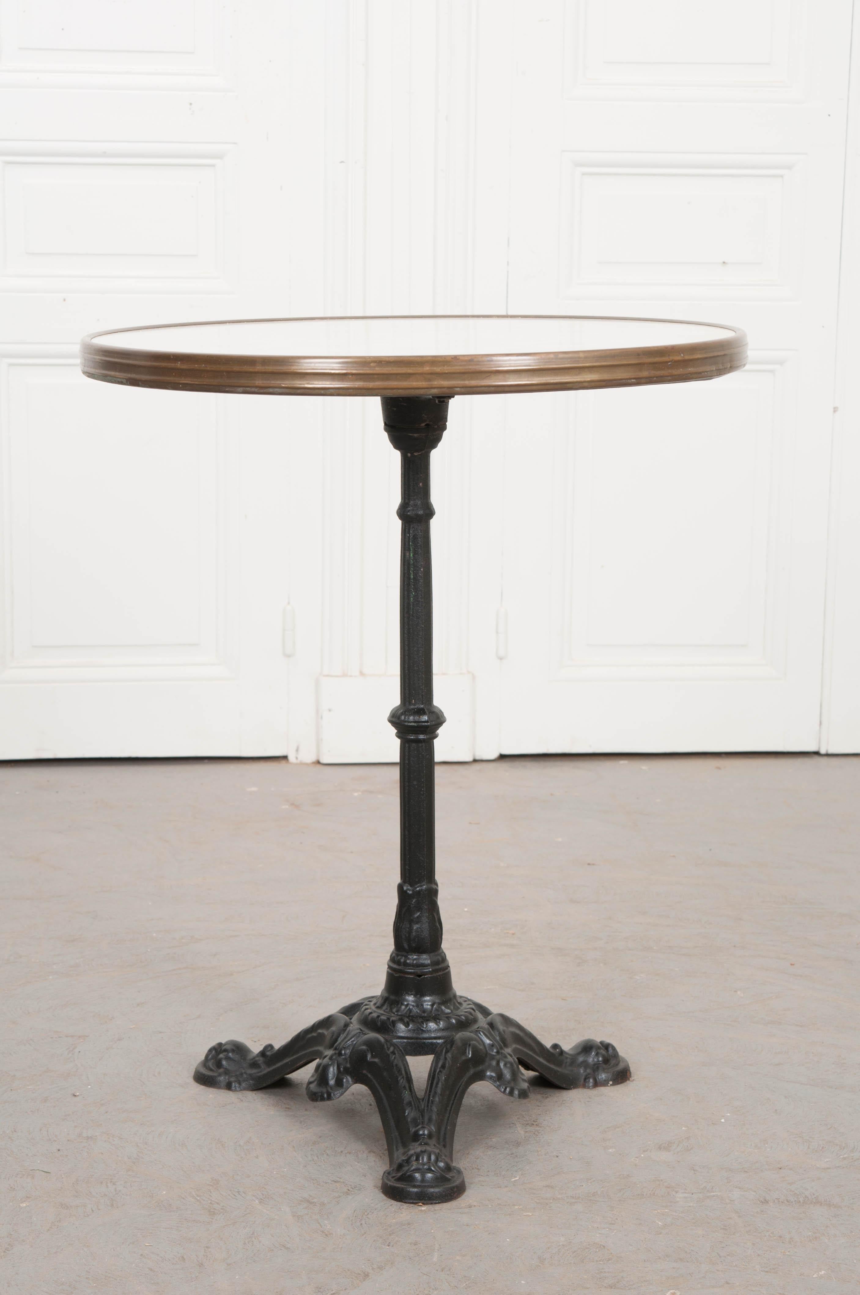 vintage marble bistro table