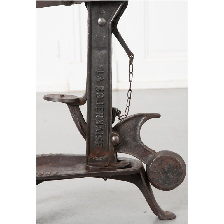 French Vintage Cast Iron Wine Bottle Corker For Sale at 1stDibs