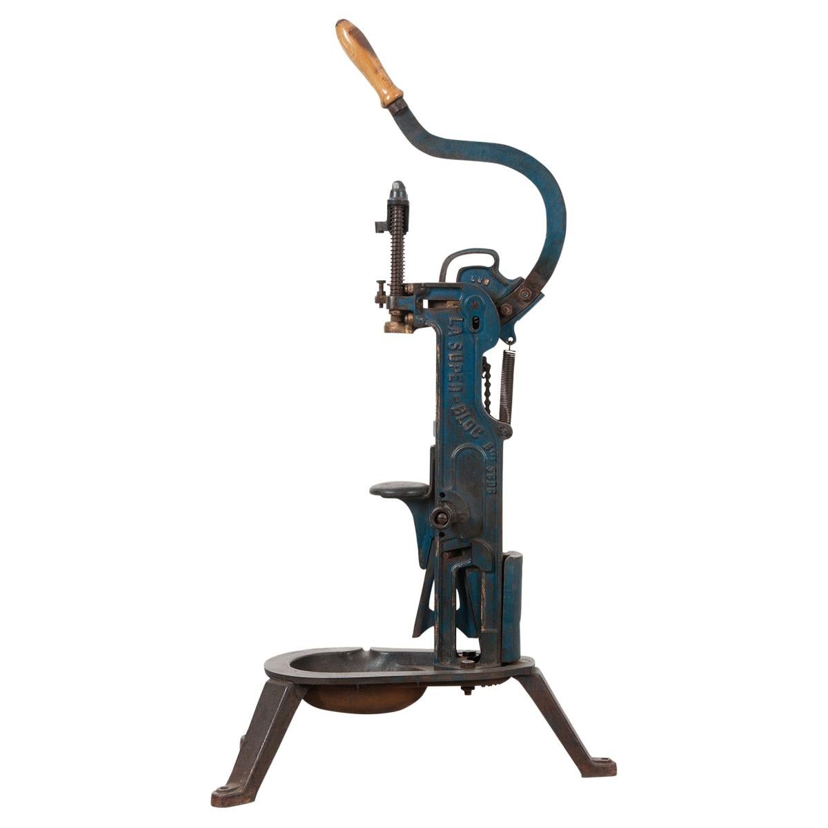 French Vintage Cast Iron Wine Bottle Corker at 1stDibs