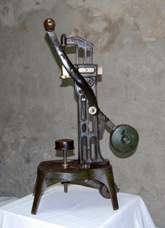 French Vintage Cast Iron Wine Bottle Corker from Bordeaux