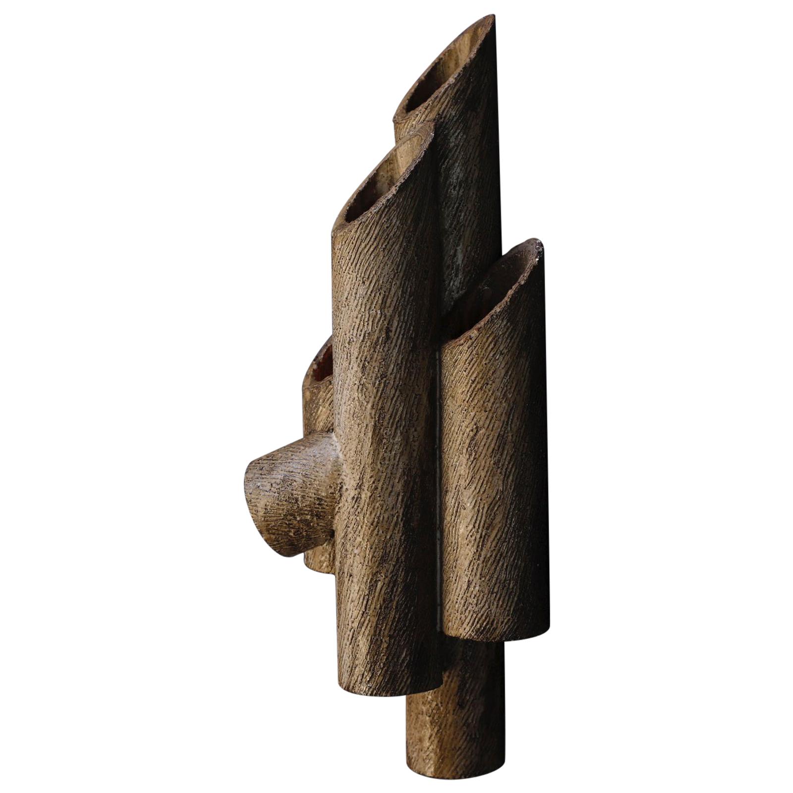 Vintage Ceramic Bracket Light, Años 50, Francia