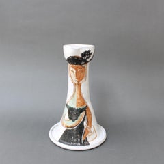 French Vintage Ceramic Lamp Base by Atelier du Grand Chêne 'circa 1950s'