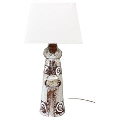 French Vintage Ceramic Table Lamp by Albert Thiry (circa 1970s)