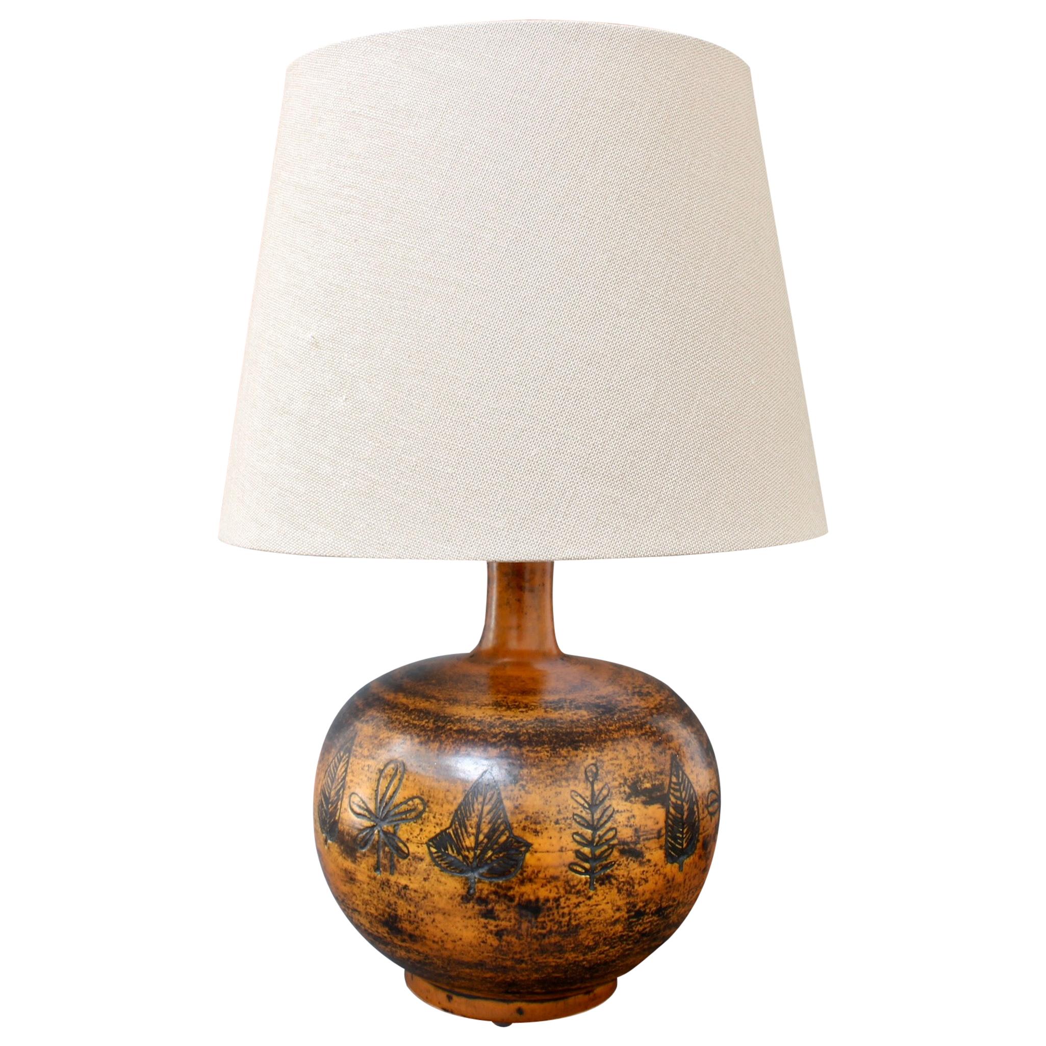 French Vintage Ceramic Table Lamp by Jacques Blin 'circa 1950s'