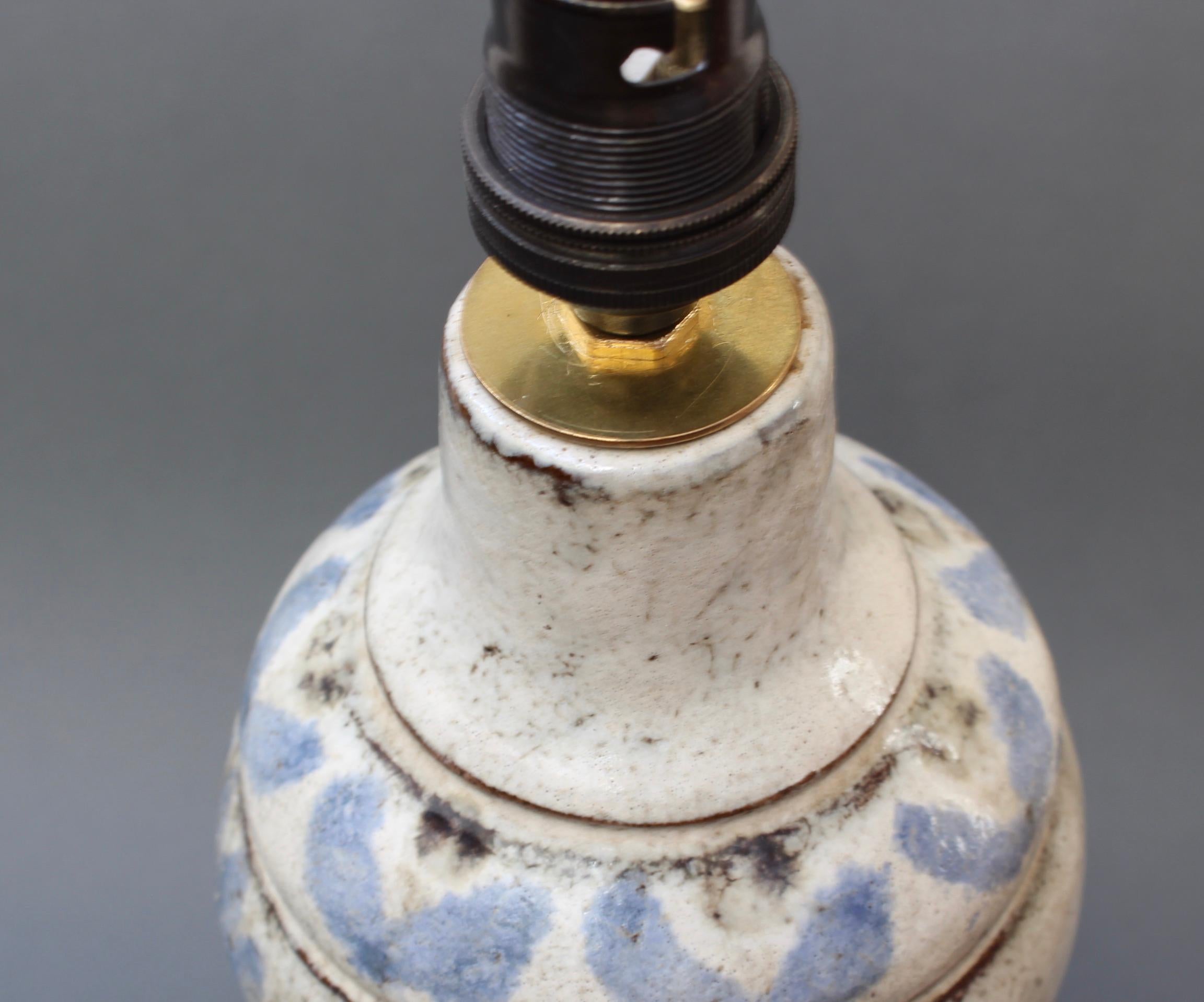 French Vintage Ceramic Table Lamp by Le Mûrier Studios 'circa 1960s' 5