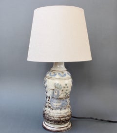 Lampe de table vintage en céramique par Le Mûrier Studios 'circa 1960s'