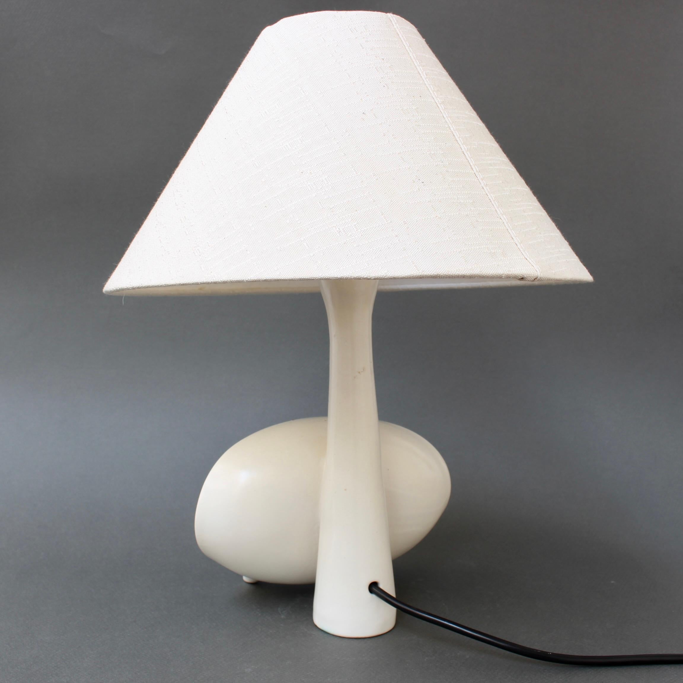 Lampe de bureau française en céramique vintage par Roger Capron, « vers les années 1950 » en vente 3