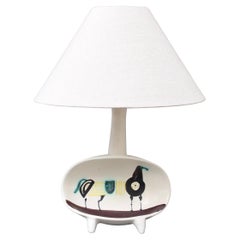 French Vintage Ceramic Table Lamp by Roger Capron, 'circa 1950s'