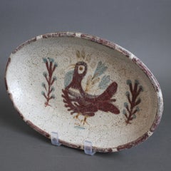 Vassoio francese in ceramica vintage di Gustave Reynaud / Le Mûrier