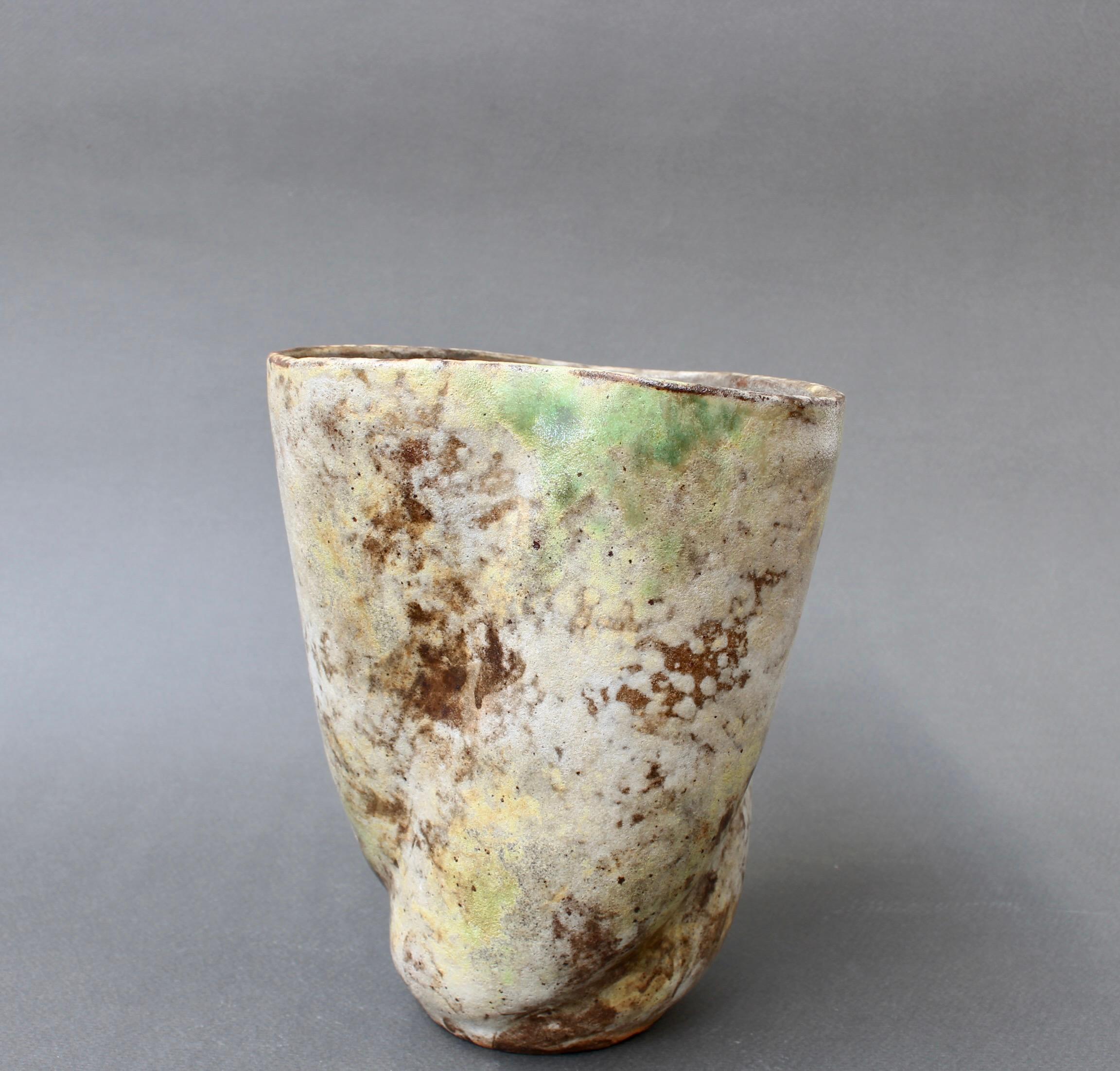 French Vintage Ceramic Vase by Alexandre Kostanda 'circa 1960s' 1
