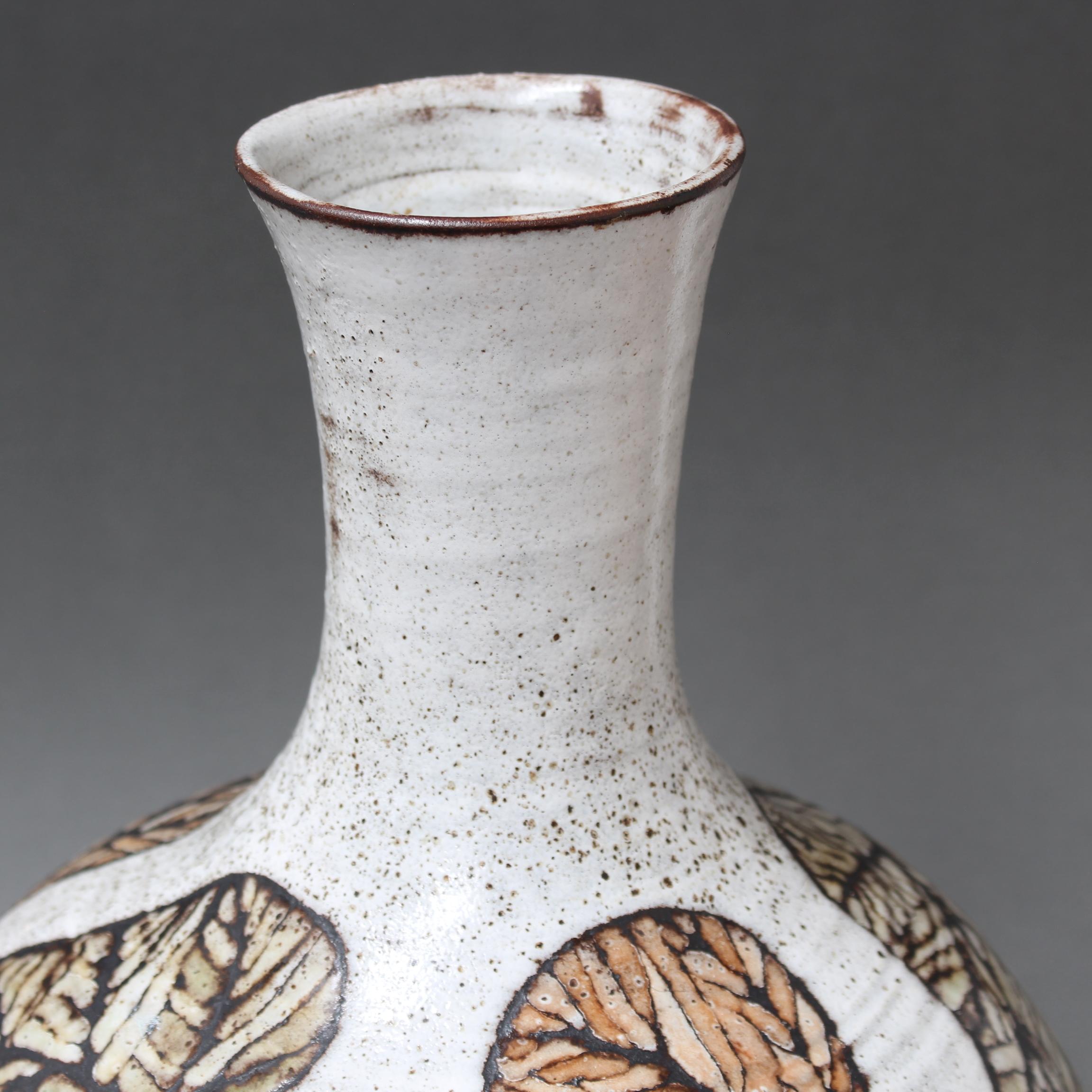 Vase en céramique vintage de Paul Quéré (circa 1970) en vente 7