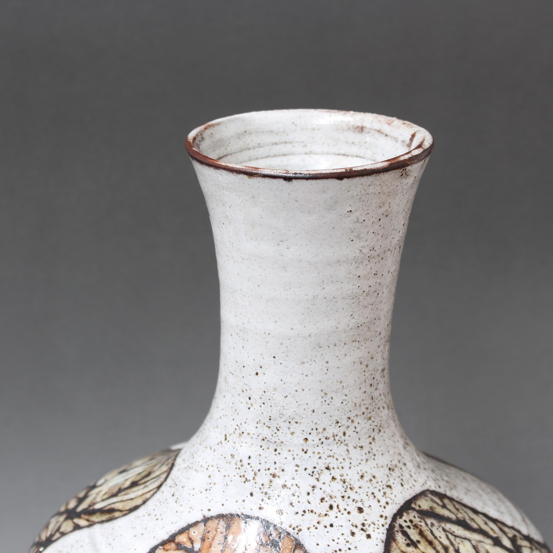 Vase en céramique vintage de Paul Quéré (circa 1970) en vente 8