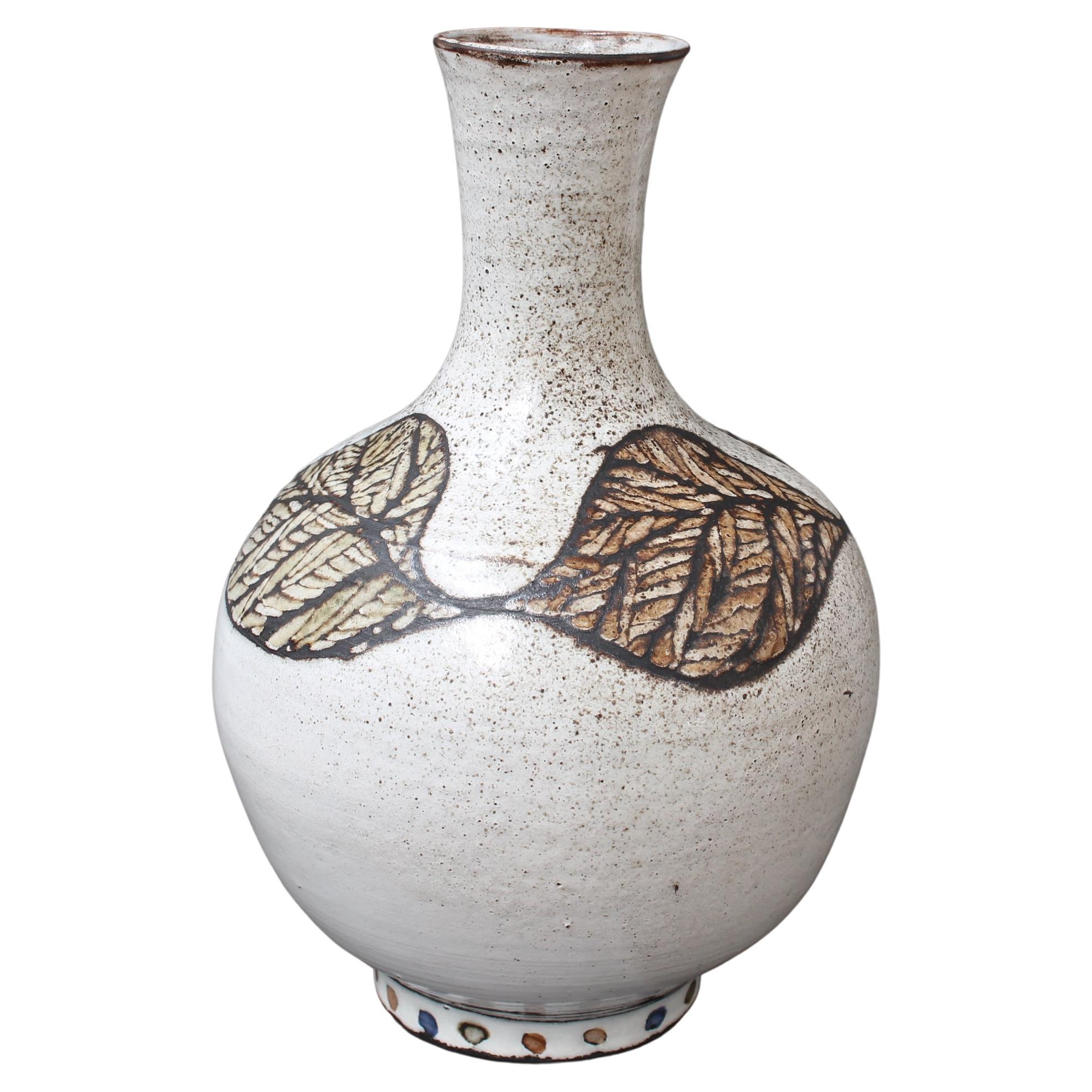 French Vintage Ceramic Vase by Paul Quéré 'circa 1970s' For Sale