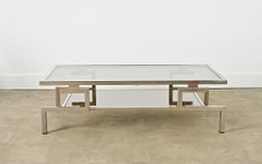 French Vintage Coffee Table in the Manner of Guy Lefèvre