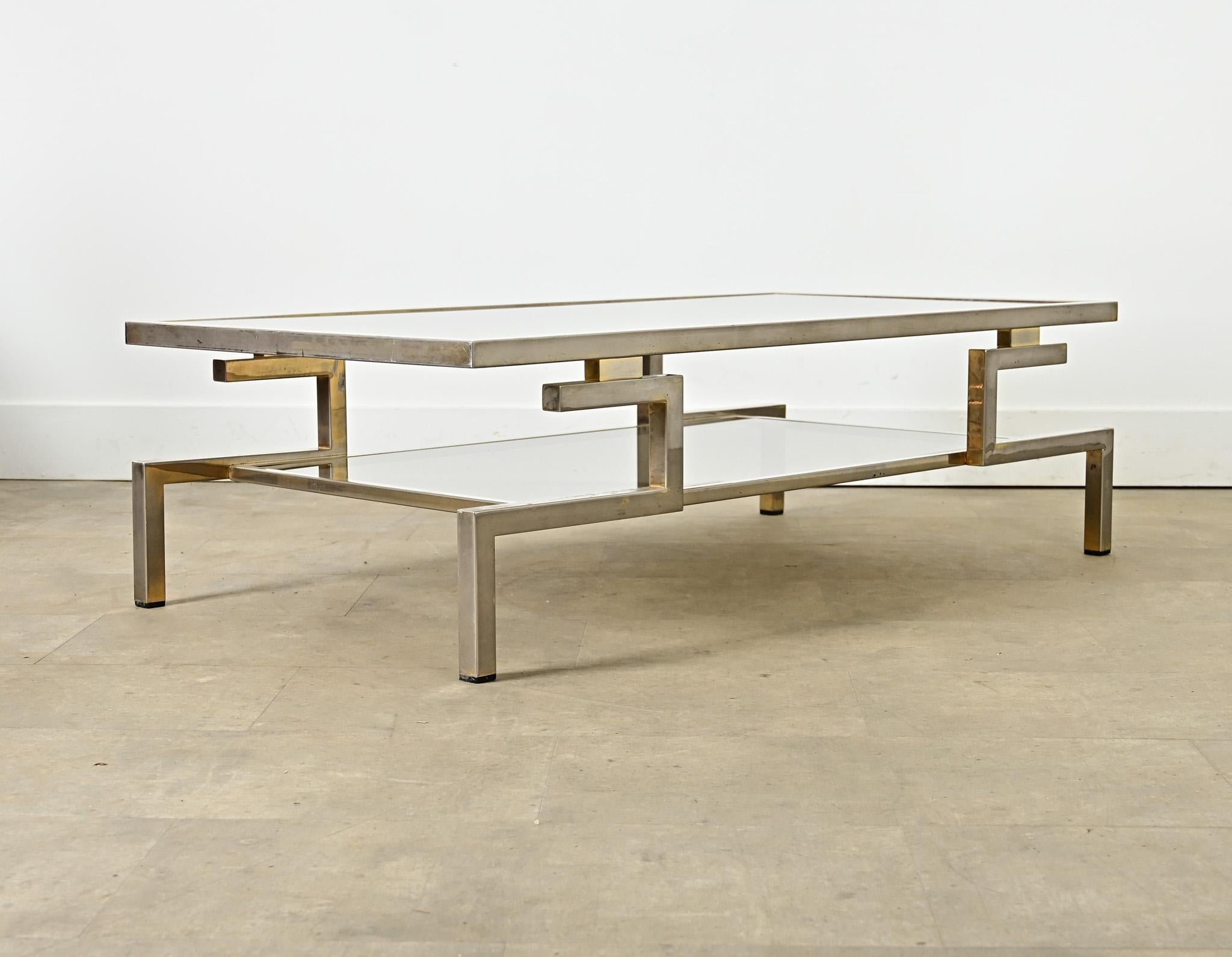 20th Century French Vintage Coffee Table in the Manner of Guy Lefèvre For Sale