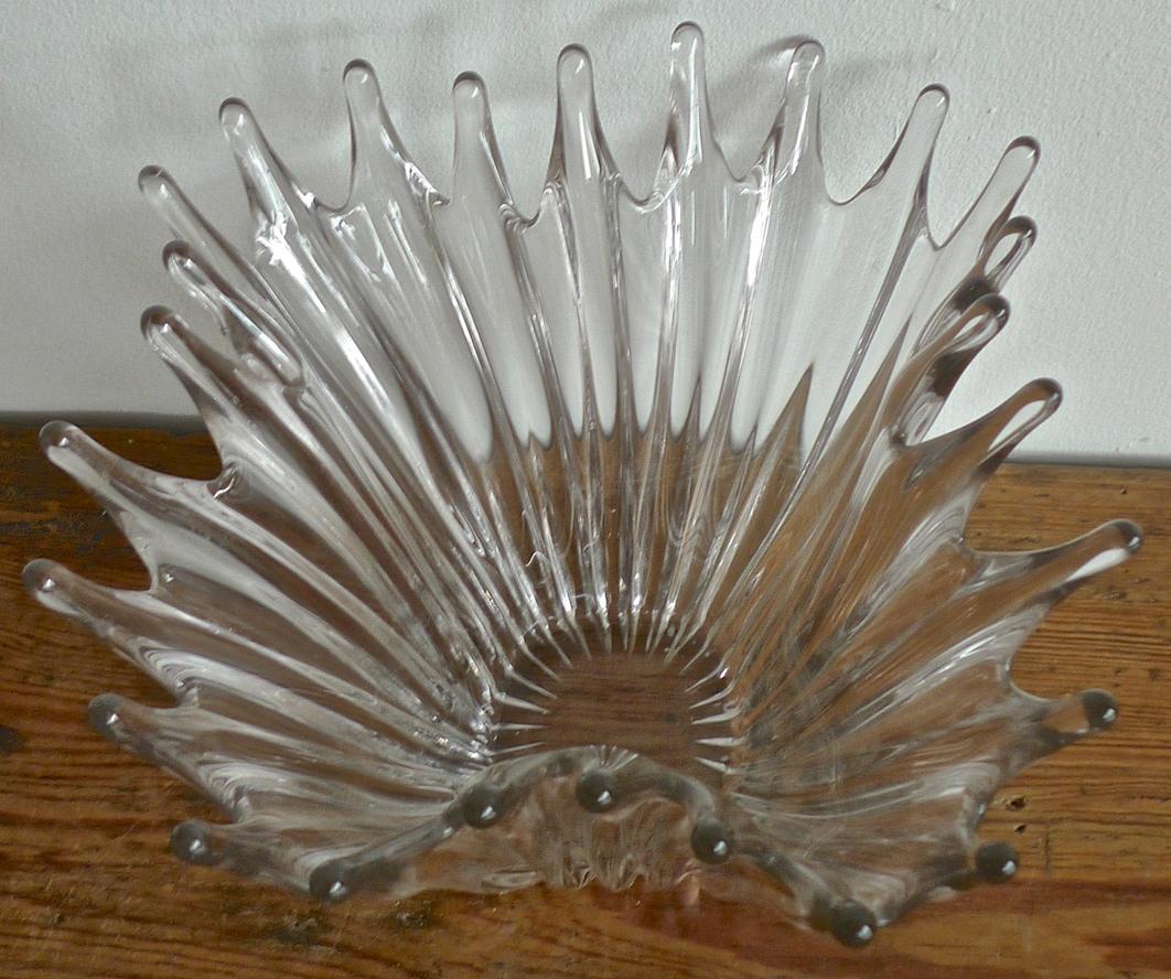 20th Century French Vintage Crystal Bowl For Sale