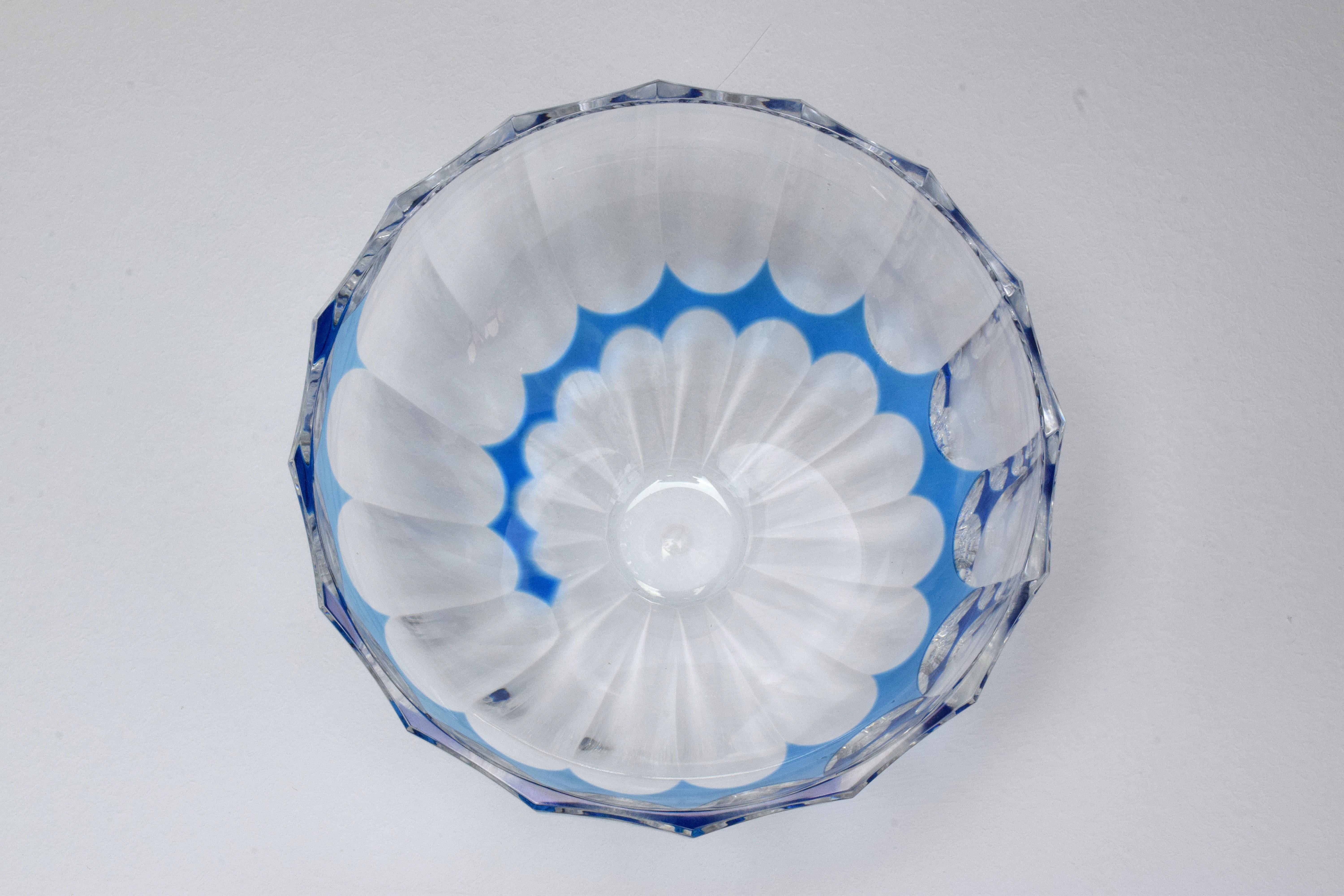 French Vintage Crystal Bowl or Centerpiece by Saint Louis, 1960-1970 4