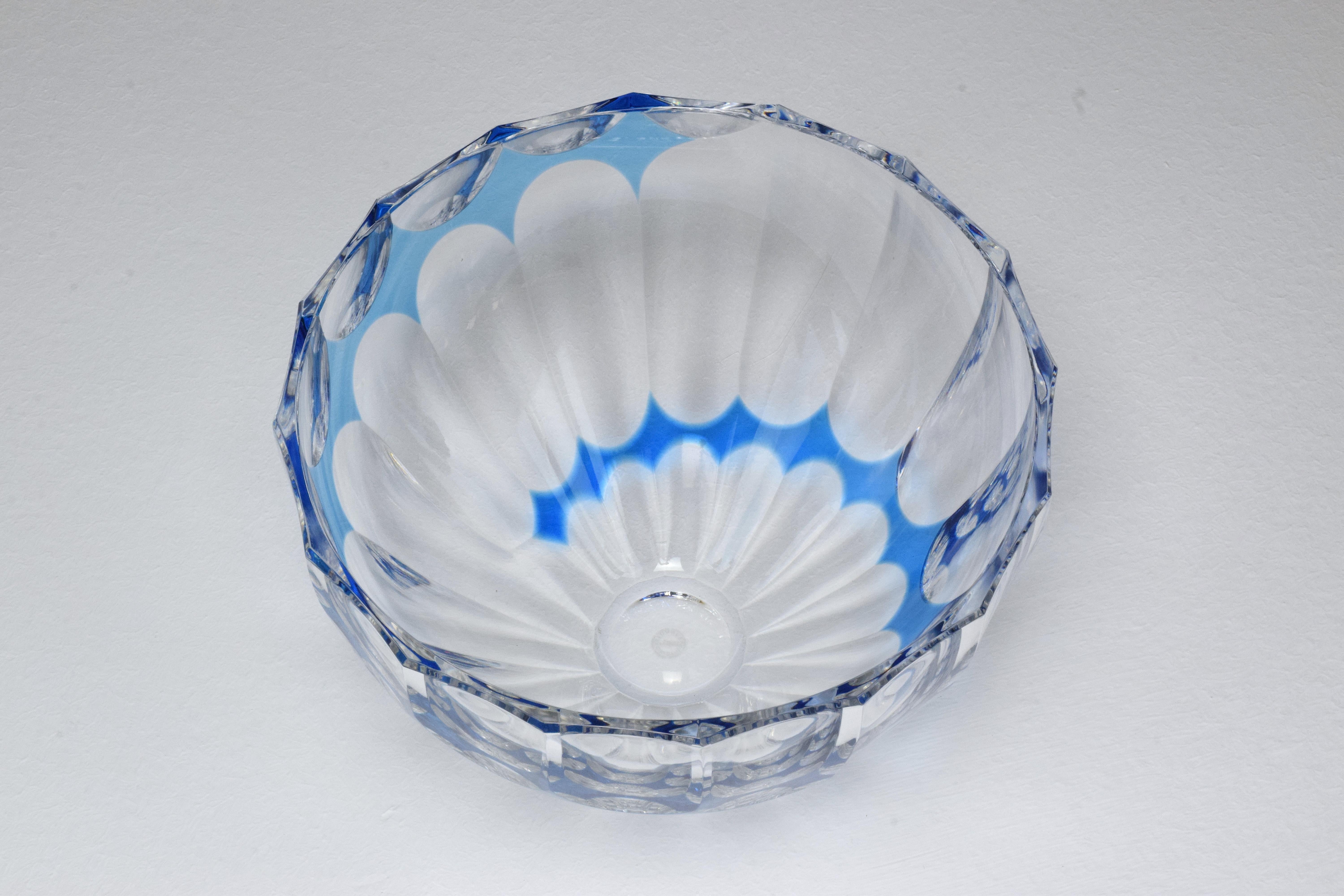 French Vintage Crystal Bowl or Centerpiece by Saint Louis, 1960-1970 5