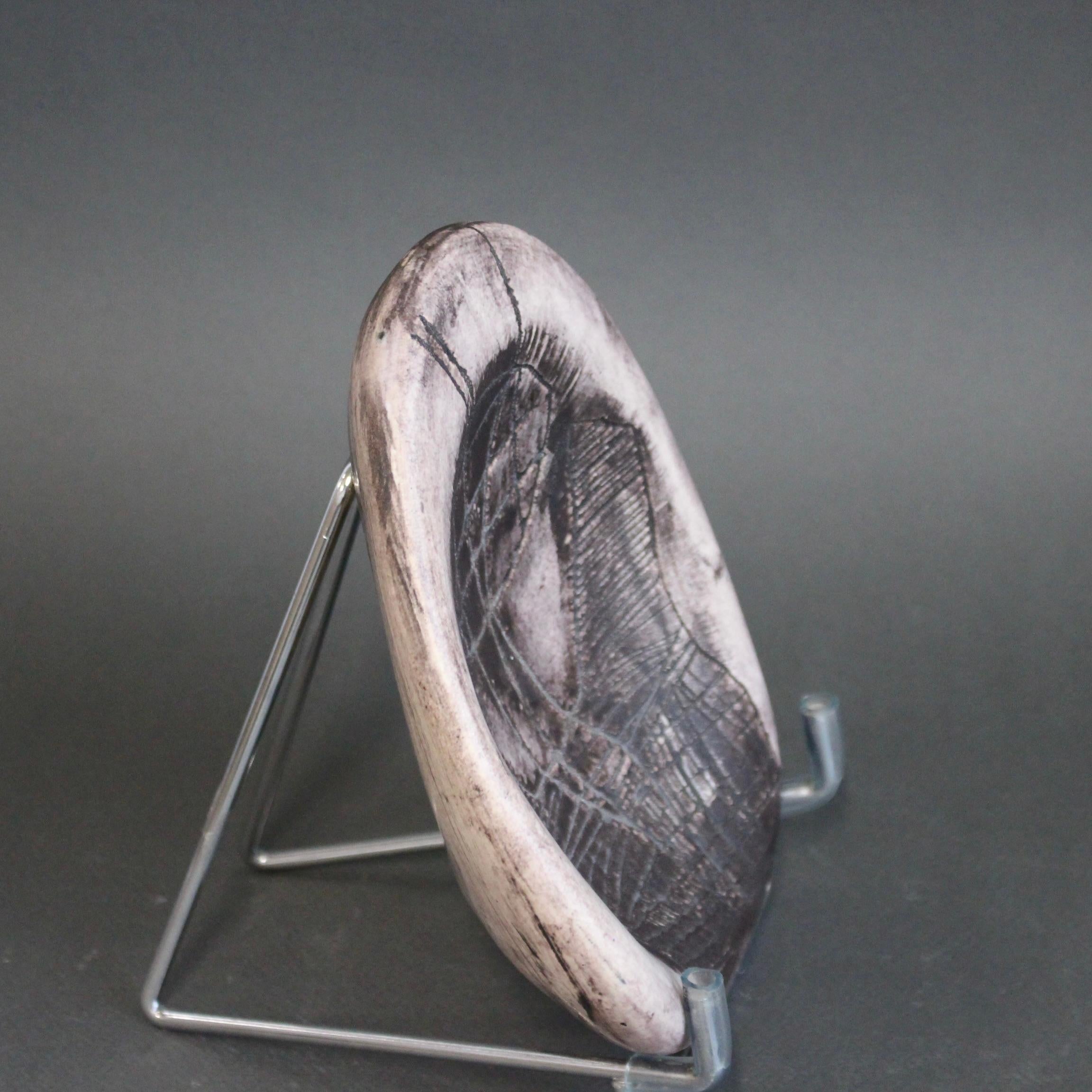 Ciotola decorativa francese d'epoca in ceramica di Jacques Blin (circa anni '50) in vendita 1