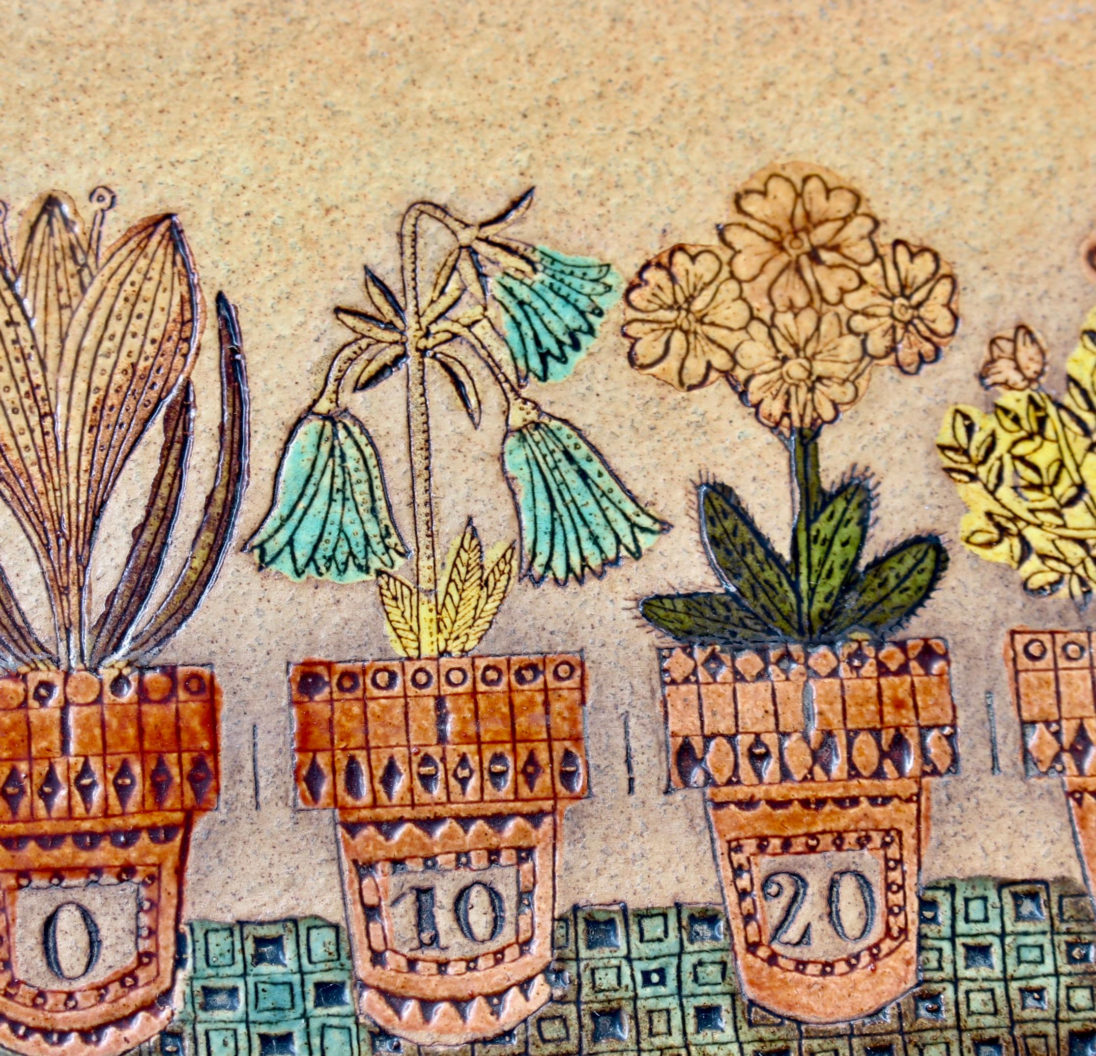 Pannello decorativo francese in ceramica d'epoca di Roger Capron (circa anni '70) 8