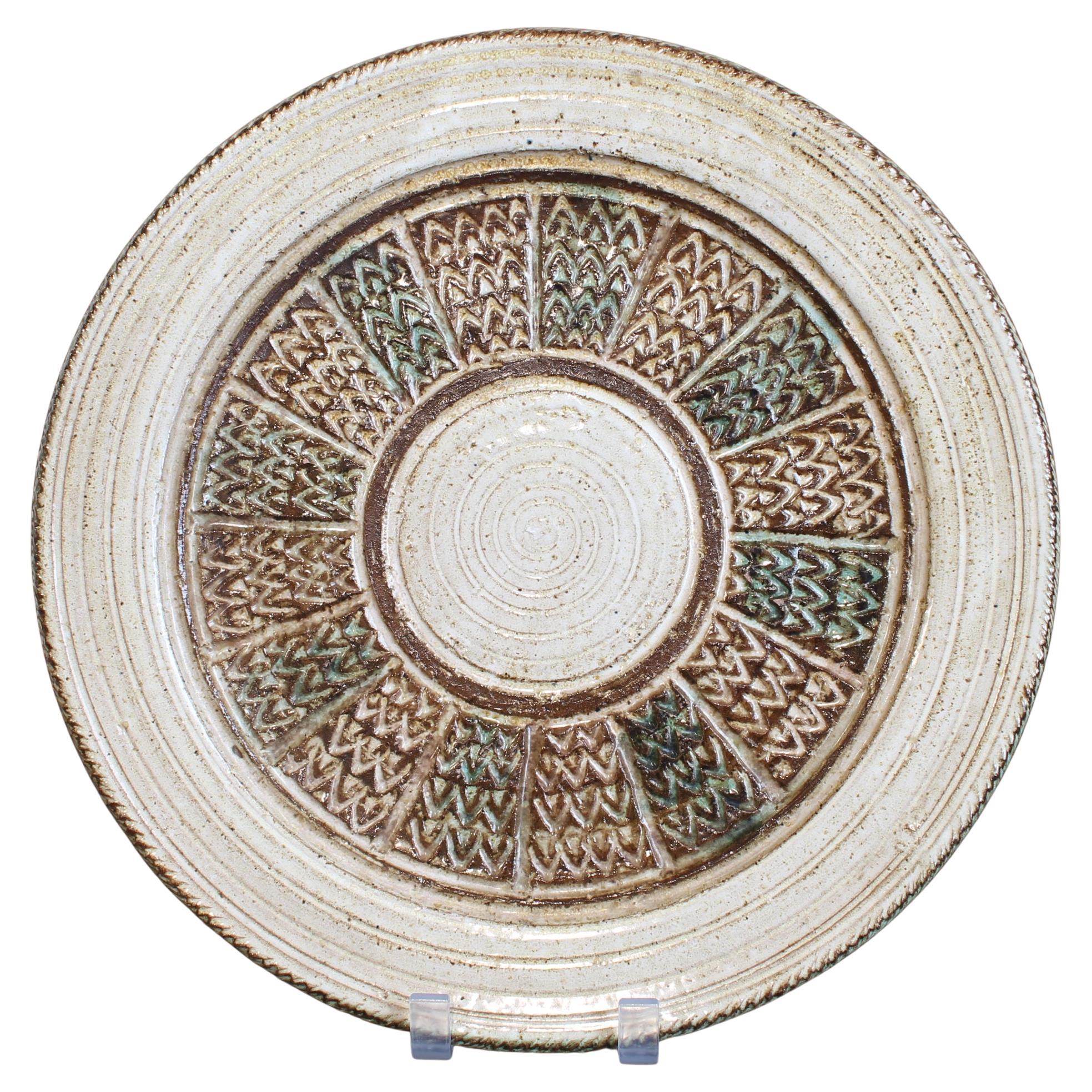 French Vintage Decorative Plate by Marcel Giraud