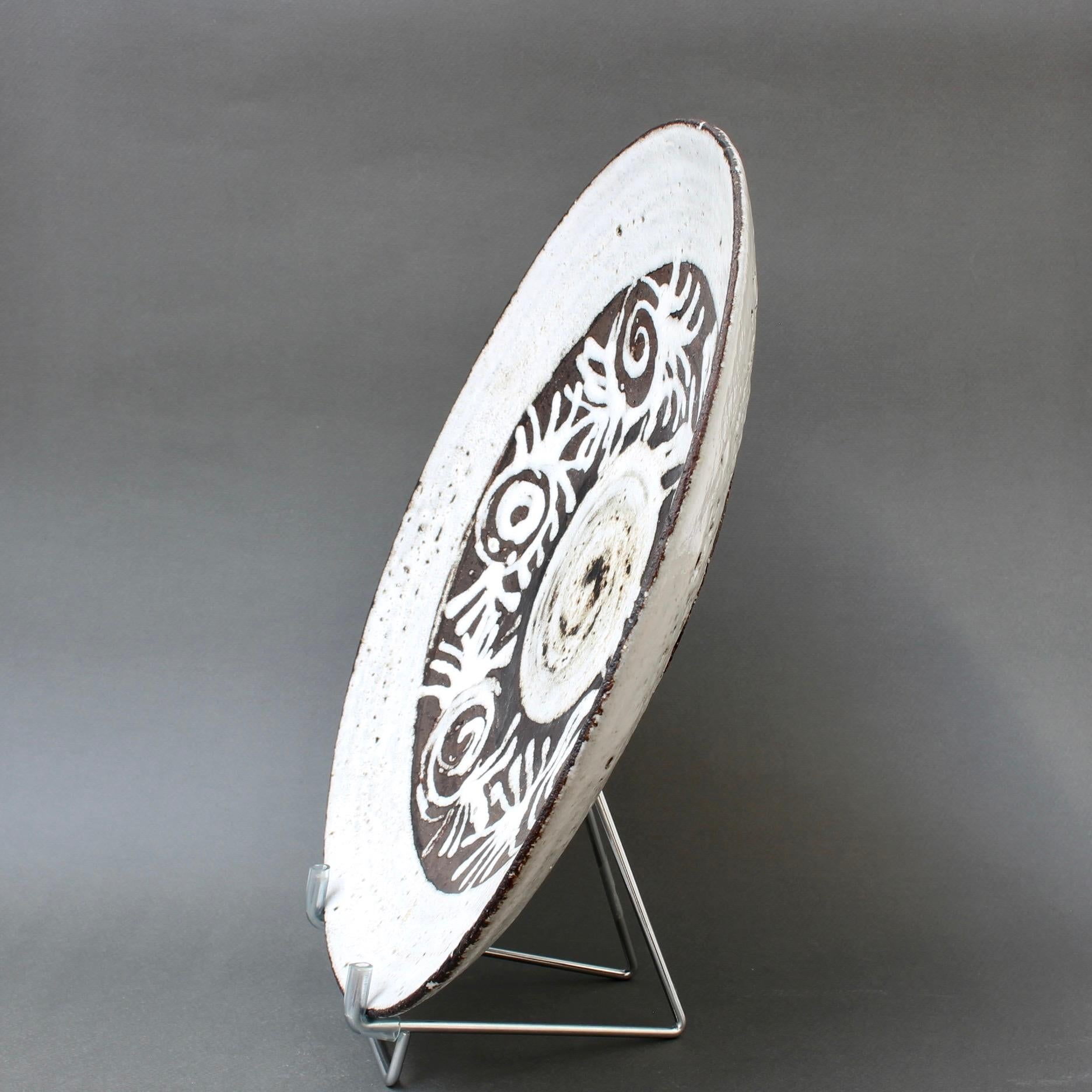 French Vintage Decorative Platter by Albert Thiry 'circa 1960s' In Good Condition For Sale In London, GB