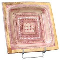 Dekoratives Vintage-Tablett von Georges Pelletier, ca. 1970er Jahre, groß