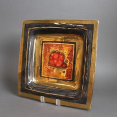 French Vintage Decorative Wall Hanging Plate by Georges Pelletier