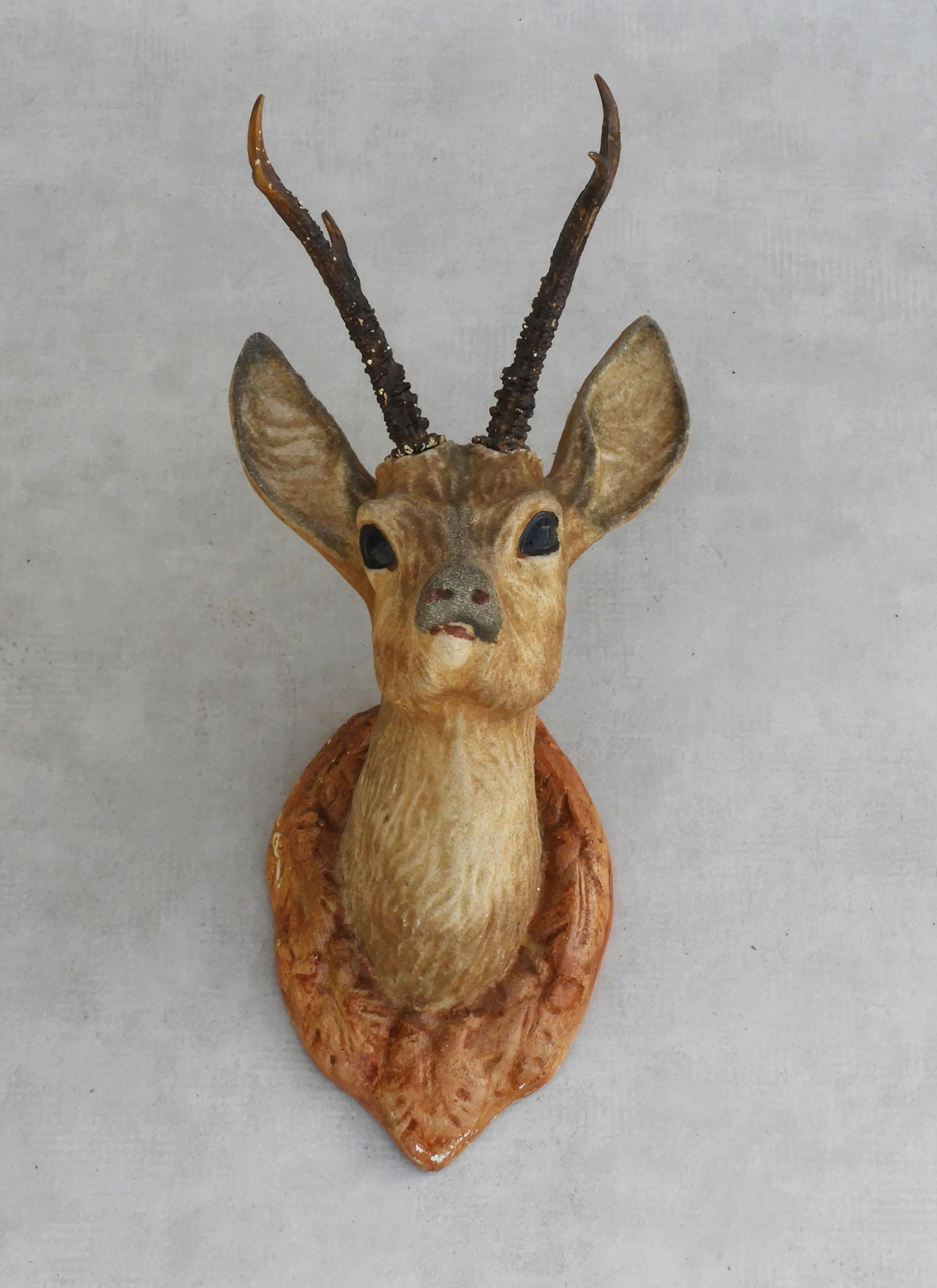 faux taxidermy deer head