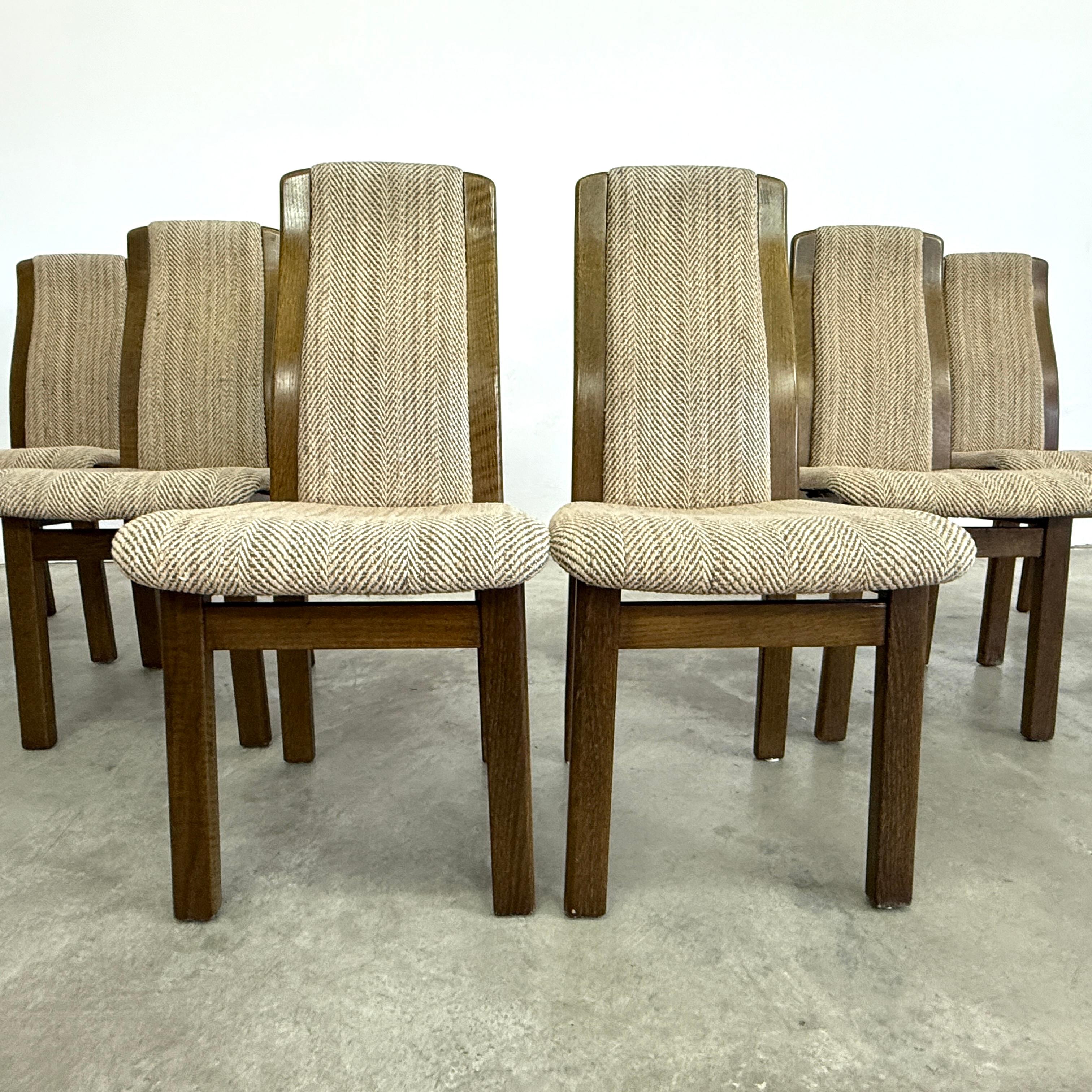 Français Chaises de salle à manger françaises vintage, 1970 - Lot de 6 en vente