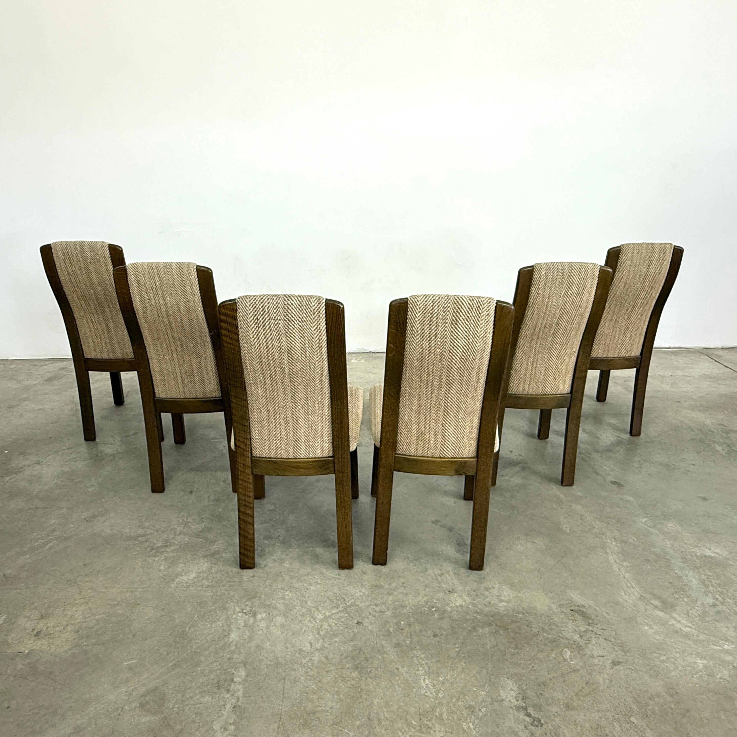 Chaises de salle à manger françaises vintage, 1970 - Lot de 6 Bon état - En vente à Bridgeport, CT