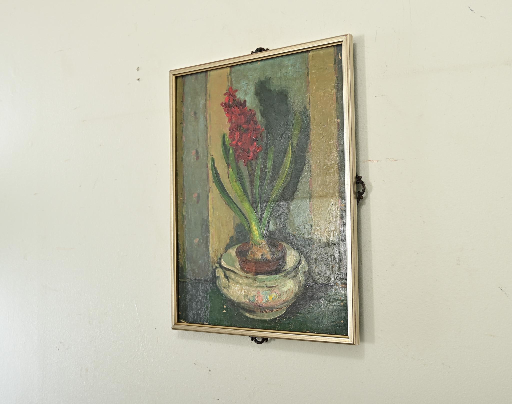 Französisch Vintage doppelseitige Stillleben Gemälde (Farbe) im Angebot