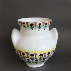 French Vintage Eared Vase by Roger Capron - Large
