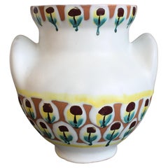 Jarrón vintage francés con orejas de Roger Capron - Grande