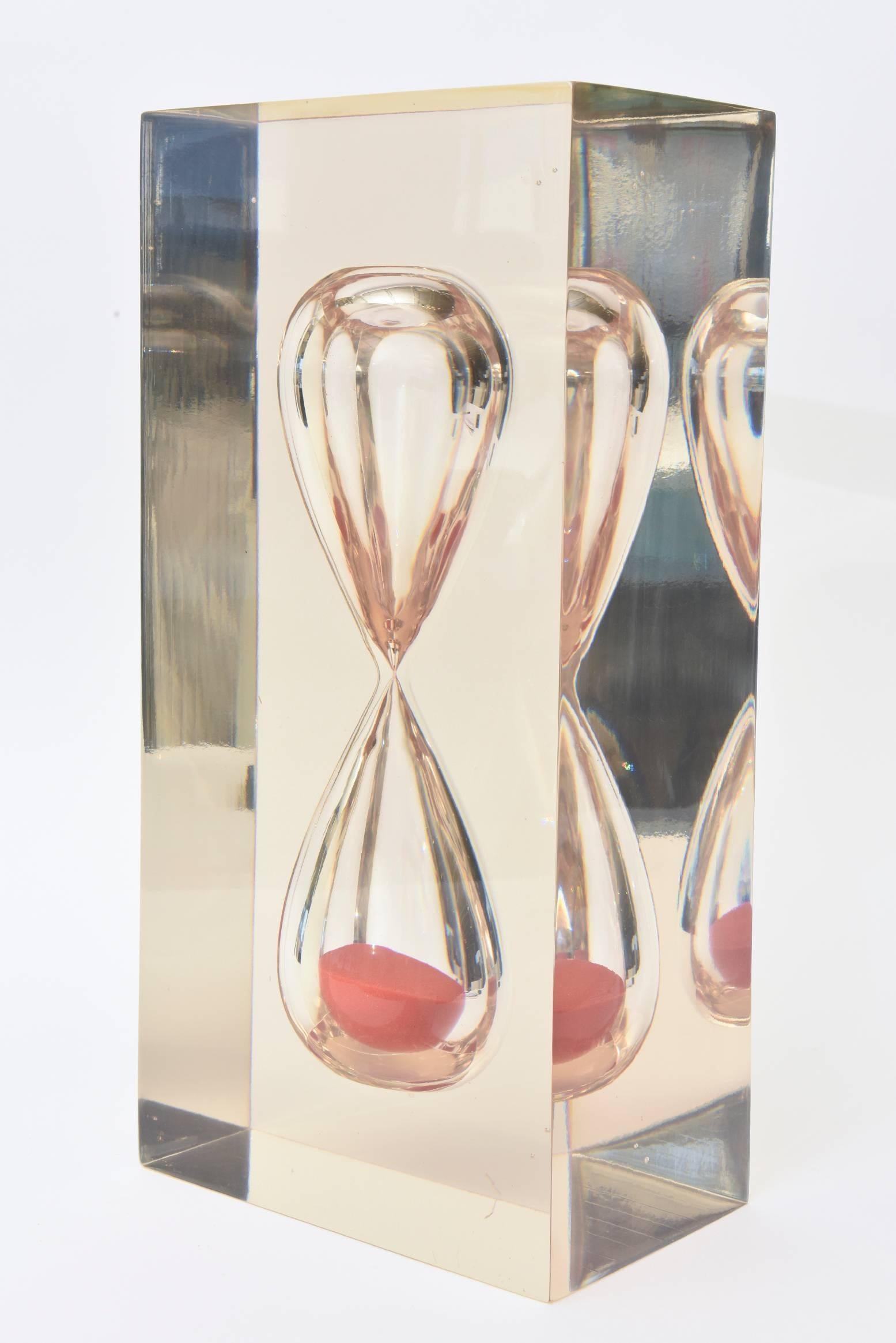 hourglass sculpture