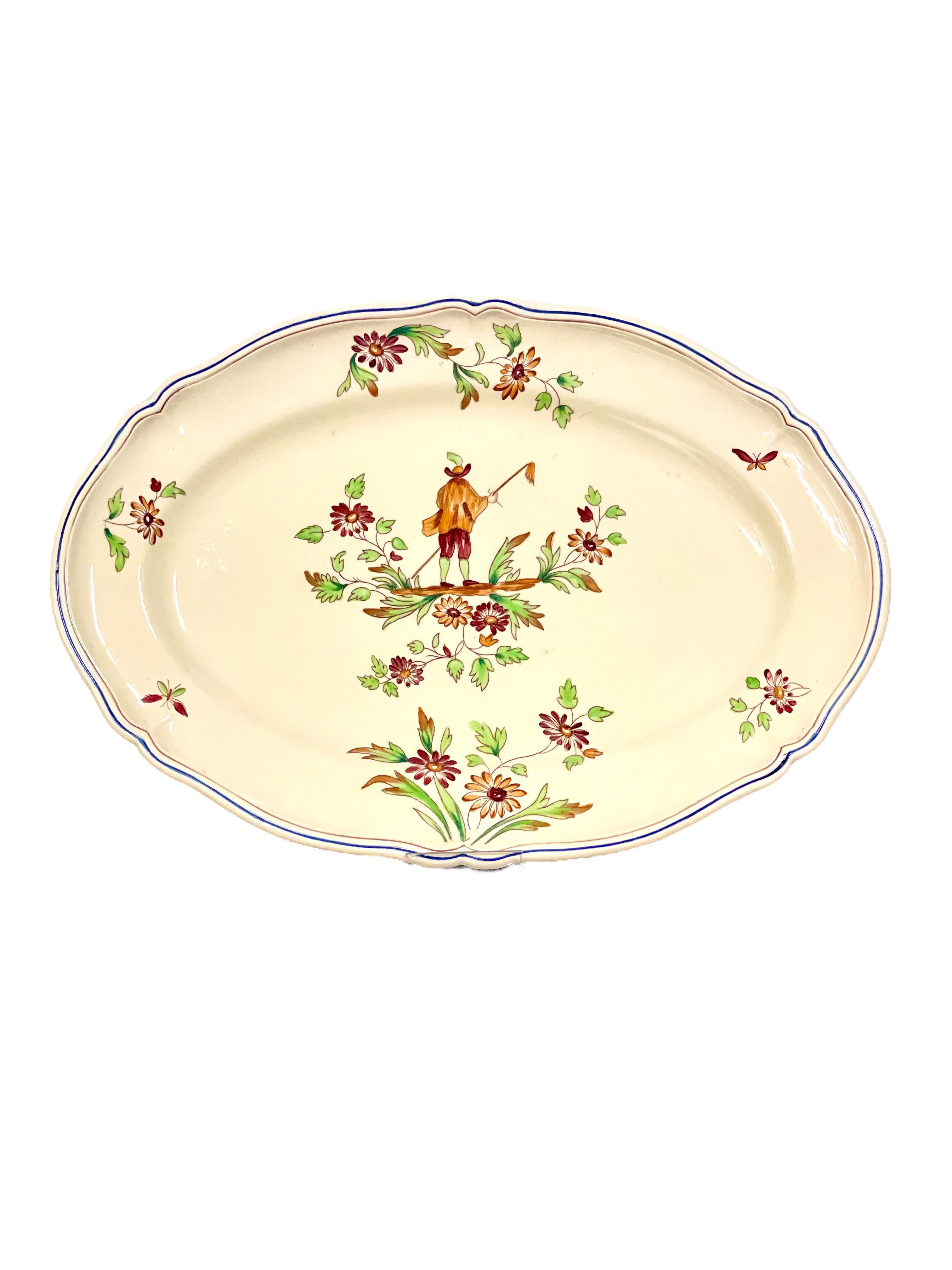 Moustiers by Longchamp French Faience Dinner Service for 12  For Sale 9
