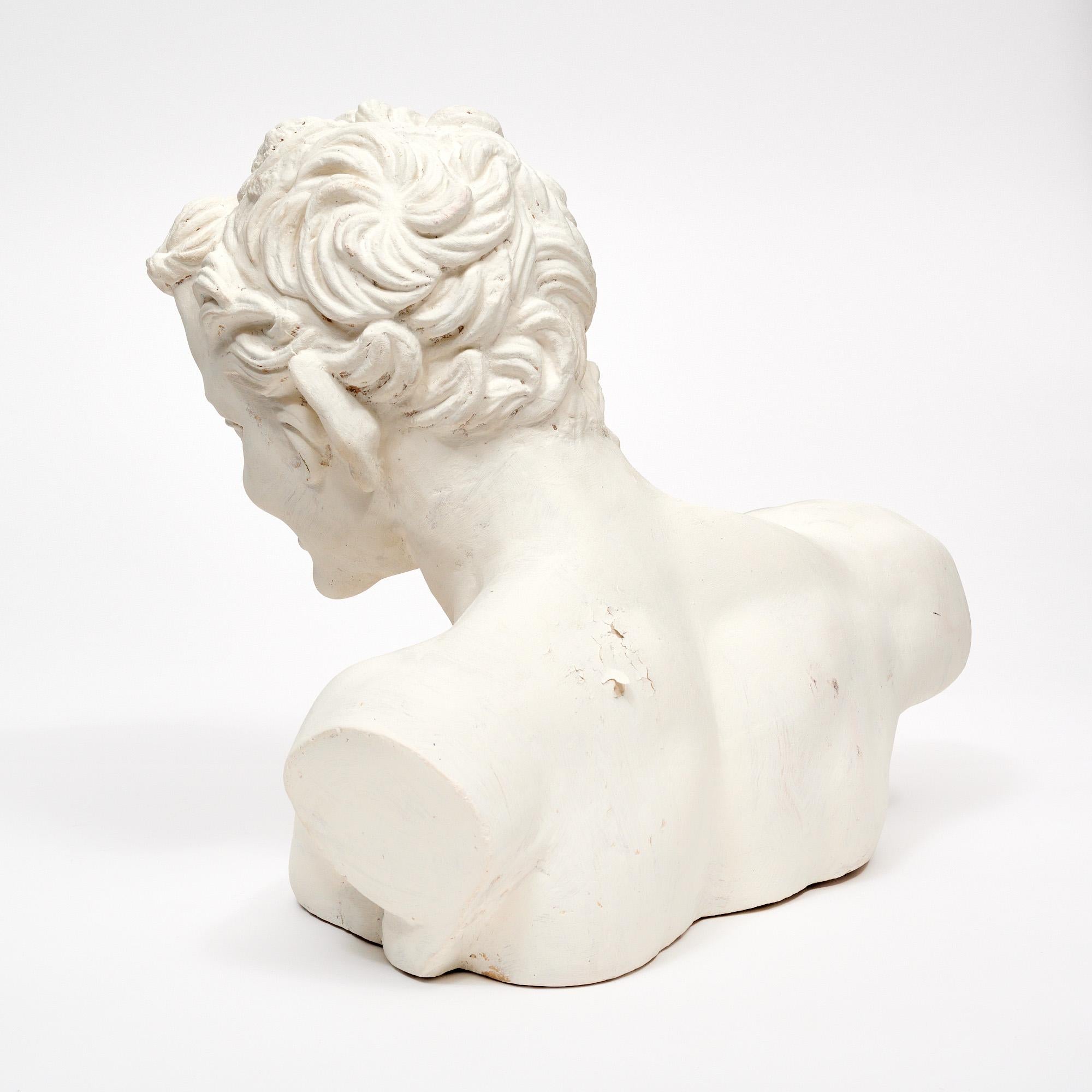 Intonaco Busto di fauno francese vintage in vendita