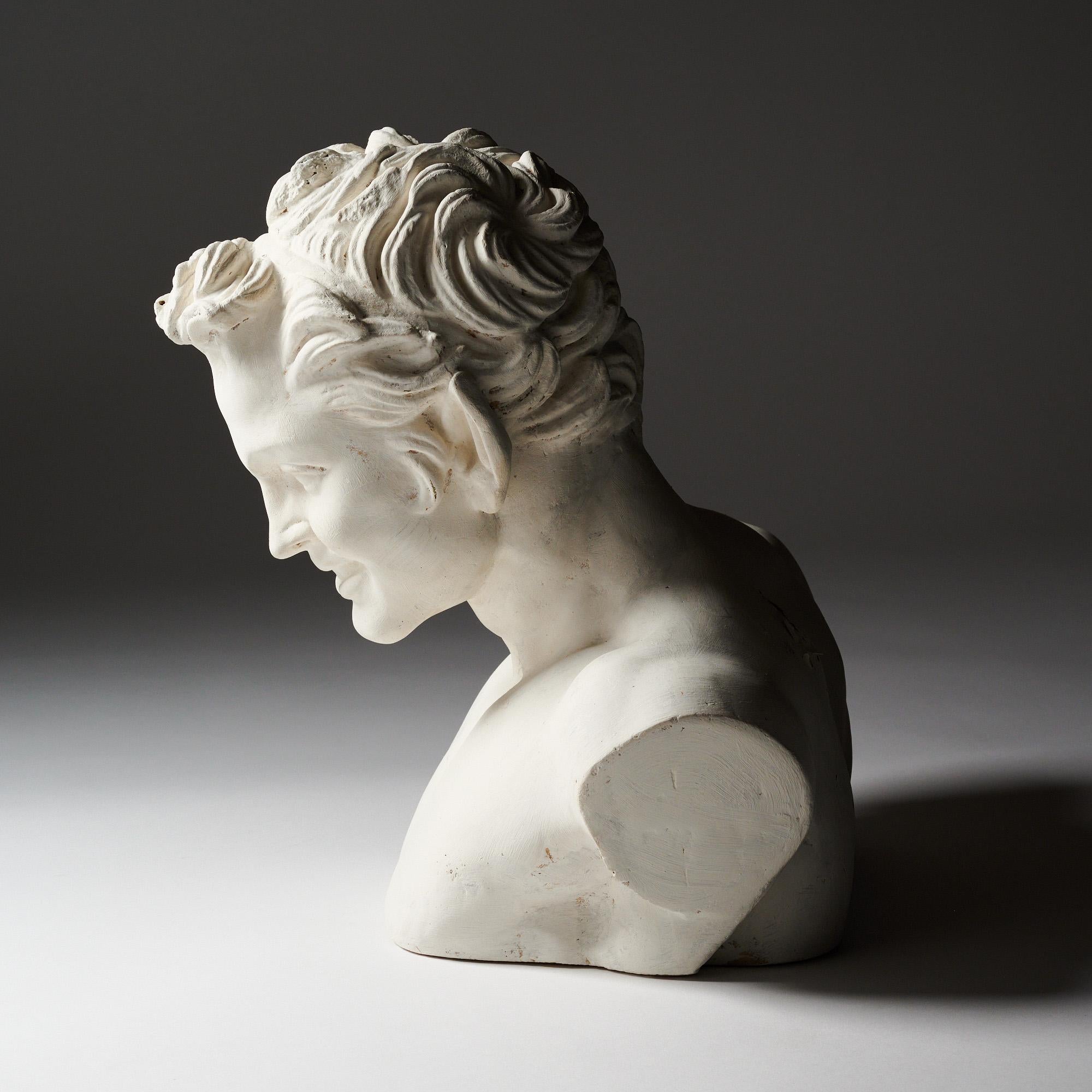 Busto di fauno francese vintage in vendita 2