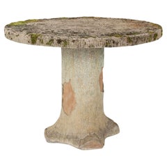 Mesa Redonda Vintage Faux Bois Francesa