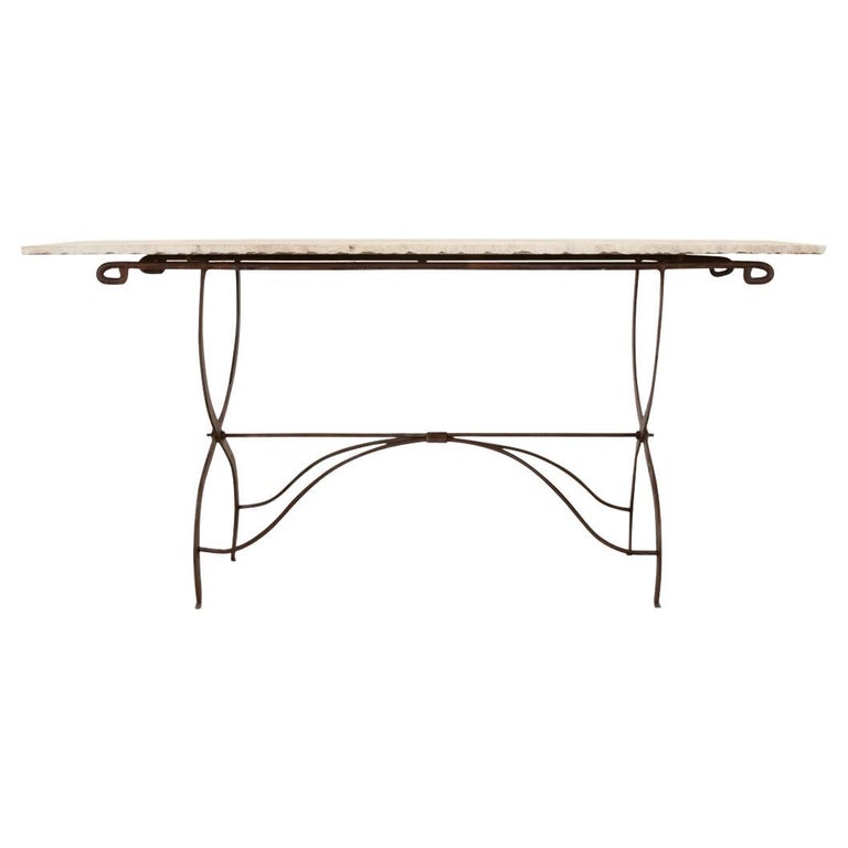 French Vintage Iron Bistro Table For Sale at 1stDibs